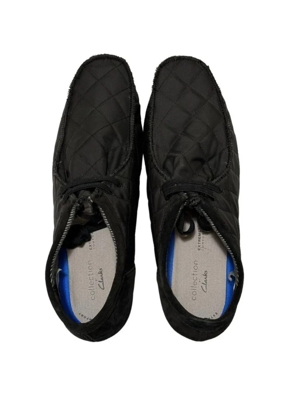 Clarks Mens Shacre II Step Moc Loafers Size 12 Wide Black Casual Suede Textile